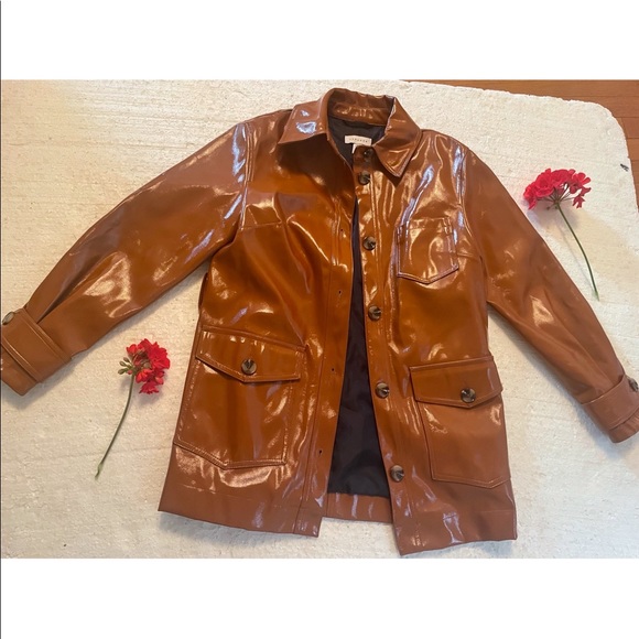 Gorgeous patent leather Top Shop jacket. - Picture 2 of 3